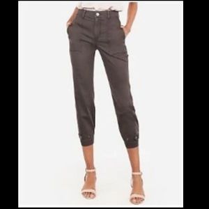 Express cropped straight high rise pant
